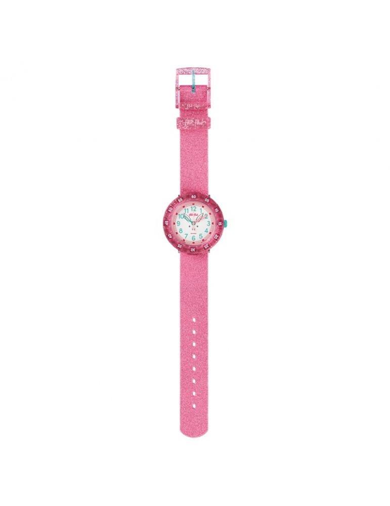 Orologio Flik Flak - Bunnyaxus - 37mm - Rosa Glitterato - FCSP095
