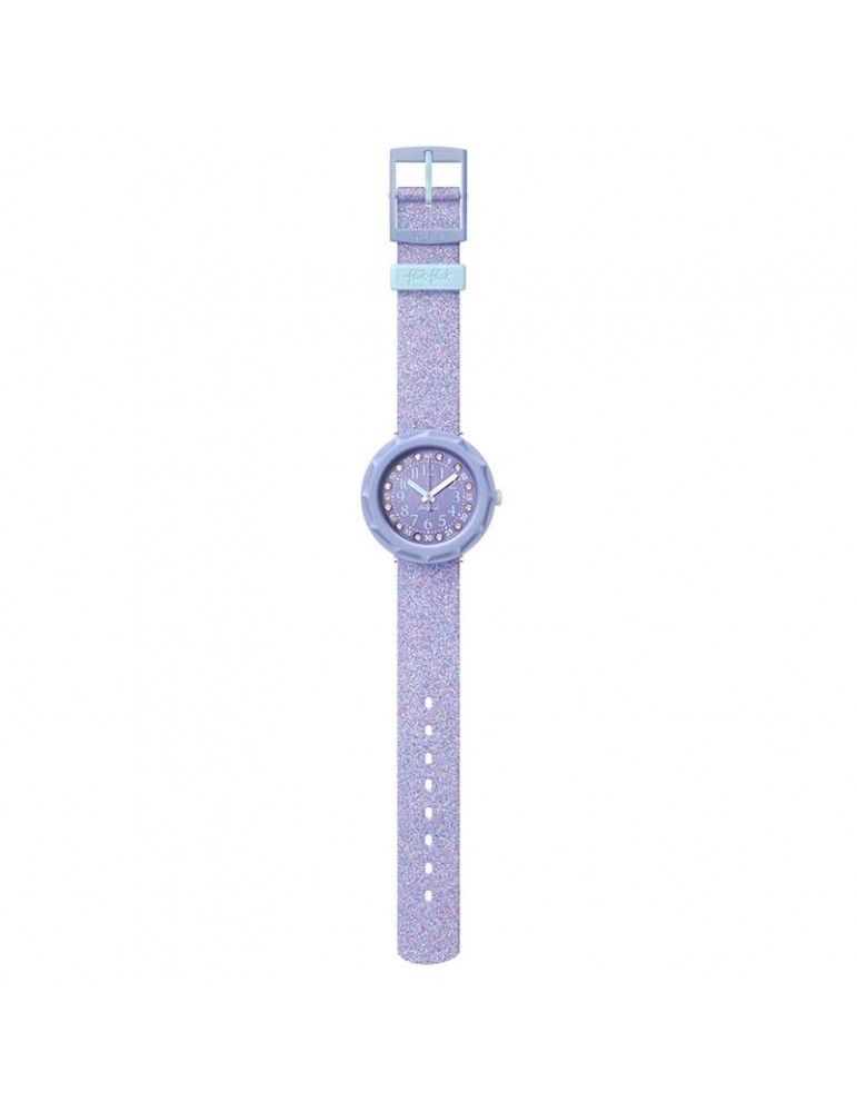 Orologio Flik Flak -Shine Bright-Lilaxus-Viola-Glitterato-37mm-FCSP102