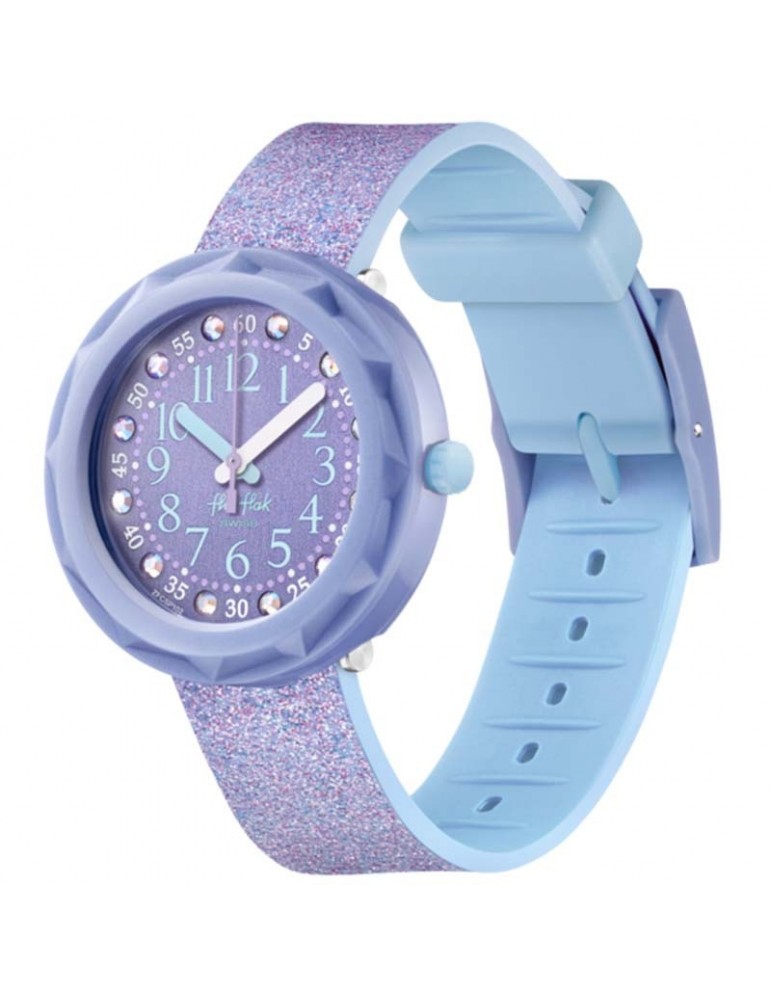 Orologio Flik Flak -Shine Bright-Lilaxus-Viola-Glitterato-37mm-FCSP102
