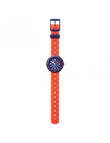 Orologio Flik Flak - OrangeBrick - Blu - 37mm - Arancione - FCSP103 2