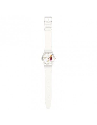 Swatch Watch - How Majestic - White - 34mm-Queen Elizabeth-GZ711 2