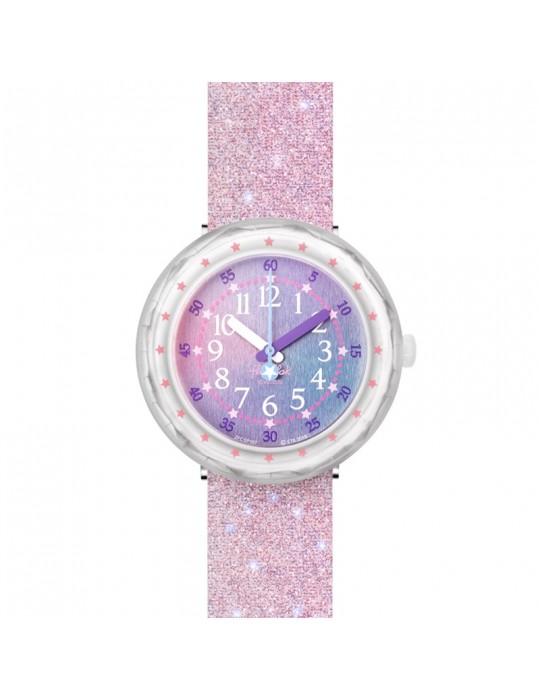 Orologio Flik Flak  - Pearlaxus - Rosa - 37mm - Glitterato - FCSP107