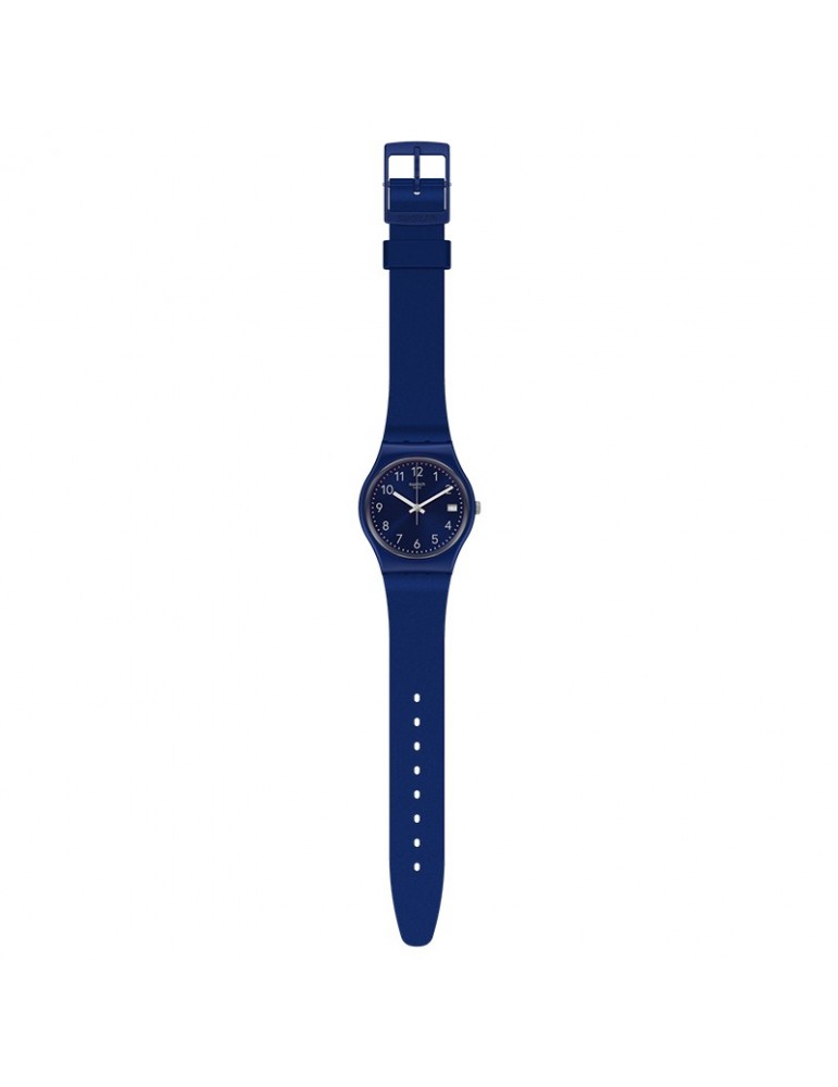 Swatch Watch - Silver in Blue - Time and Date - 34mm - Blue - GN416