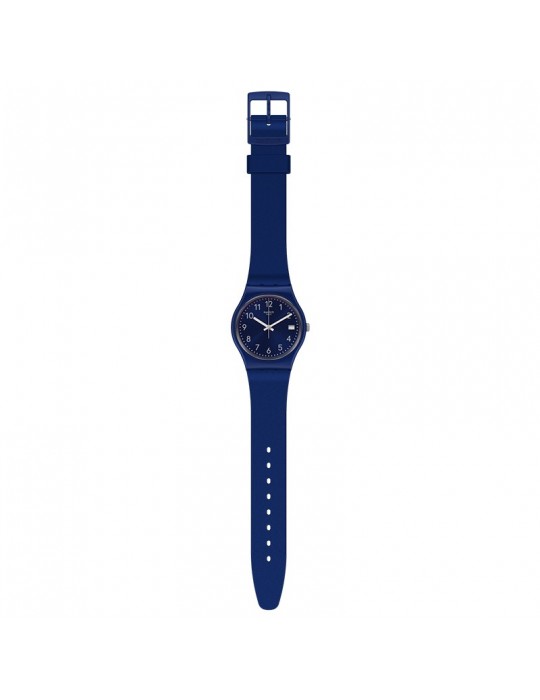 Swatch Watch - Silver in Blue - Time and Date - 34mm - Blue - GN416