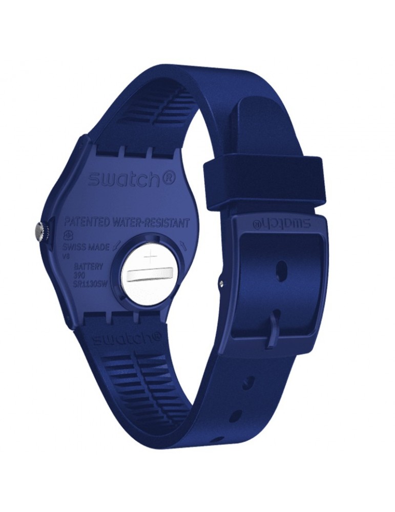 Swatch Watch - Silver in Blue - Time and Date - 34mm - Blue - GN416