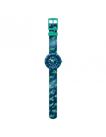 Flik Flak Watch - Shine Bright - Dinaxus - Blue -37mm-Green-FCSP117 2