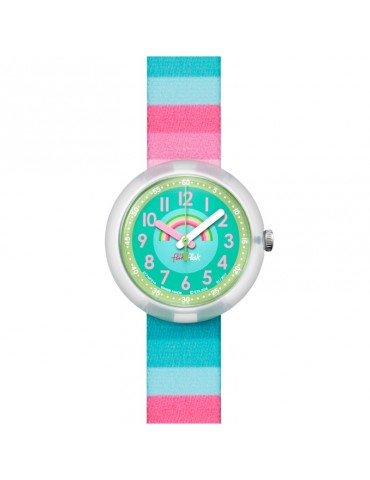 Orologio Flik Flak -Stripy Dreams -Multicolore-32mm-Arcobaleno-FPNP014