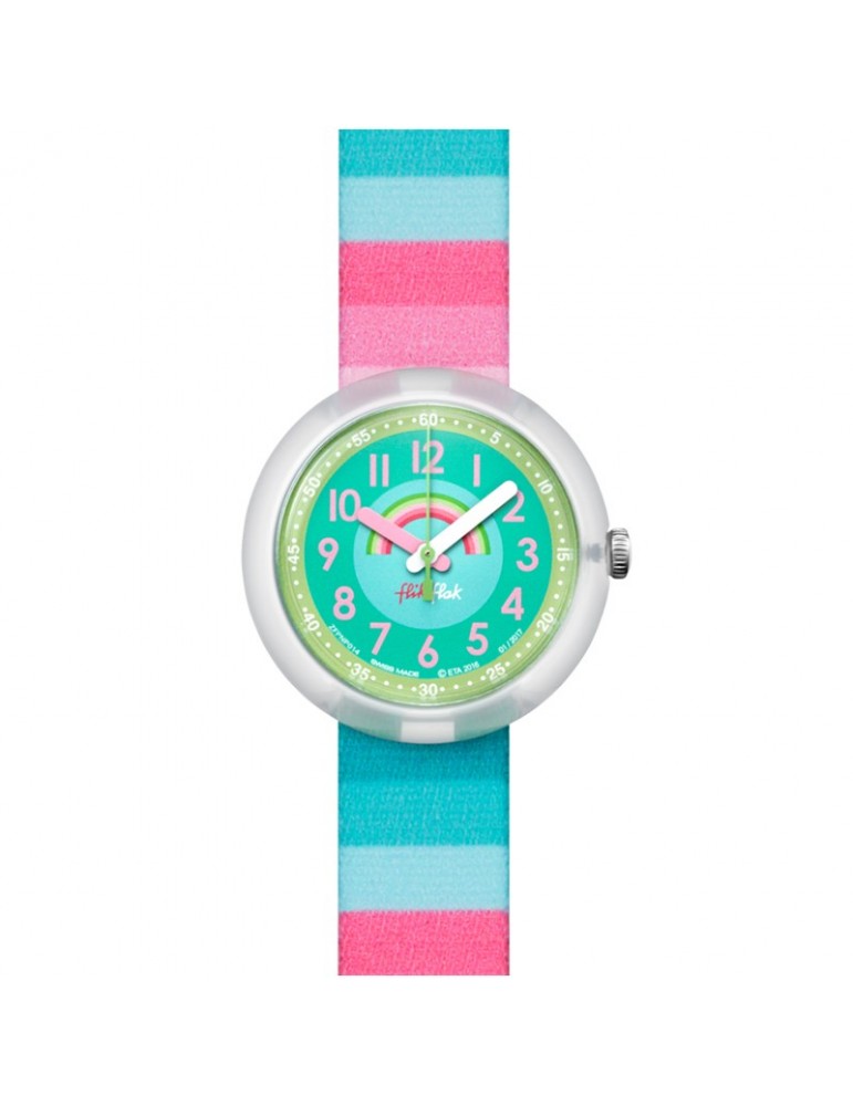 Orologio Flik Flak -Stripy Dreams -Multicolore-32mm-Arcobaleno-FPNP014