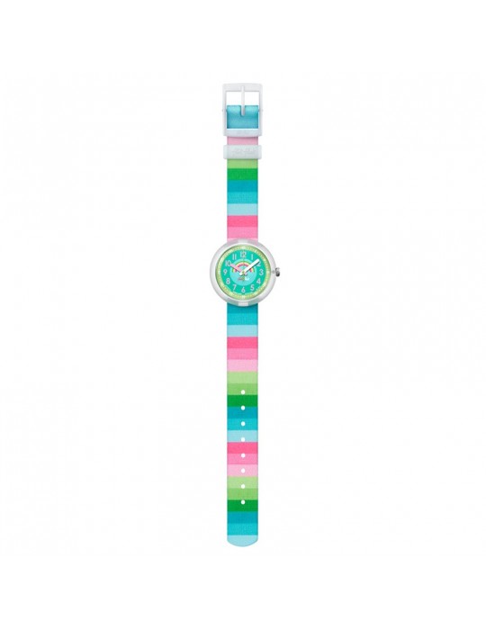 Orologio Flik Flak -Stripy Dreams -Multicolore-32mm-Arcobaleno-FPNP014