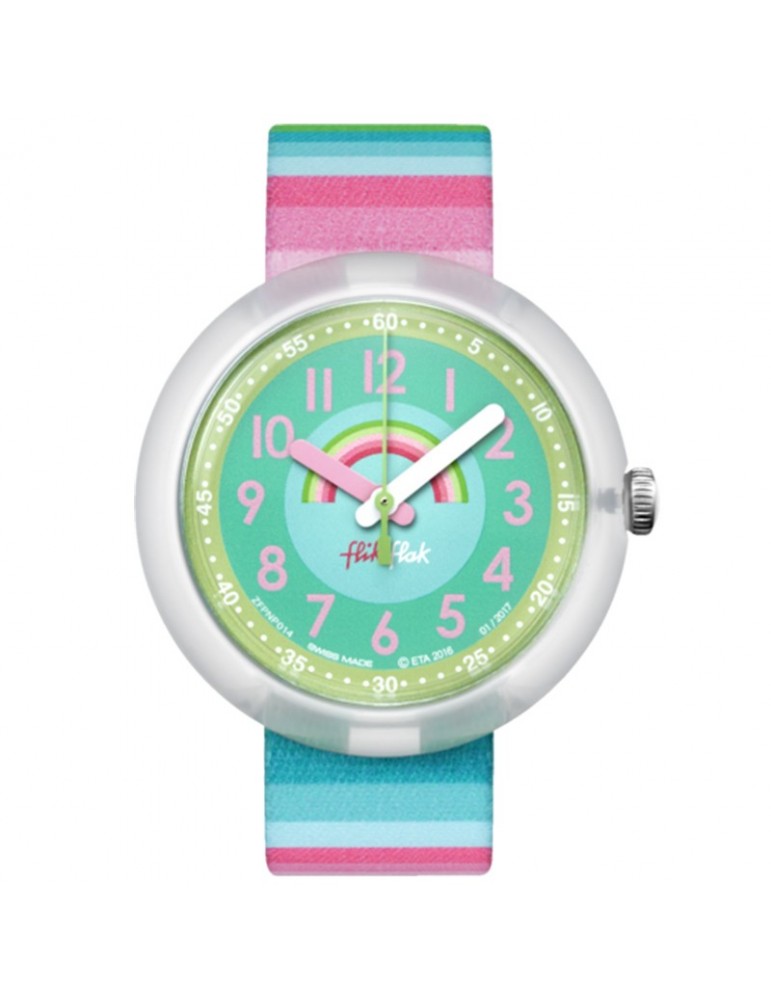 Flik Flak Watch -Stripy Dreams -Multicolor-32mm-Rainbow-FPNP014