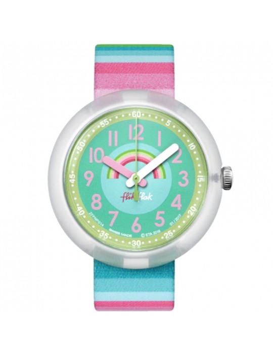 Flik Flak Watch -Stripy Dreams -Multicolor-32mm-Rainbow-FPNP014