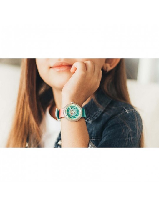 Orologio Flik Flak -Stripy Dreams -Multicolore-32mm-Arcobaleno-FPNP014