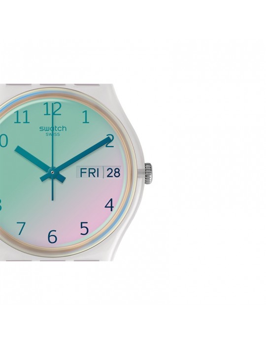 Swatch Women's Watch - Ultrarose - Time and Date - 34mm-Pink-GE714
