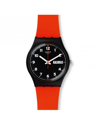 Orologio Swatch - Core - Red Grin - Nero - 34mm - Rosso - GB754