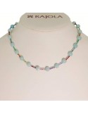 Rajola Necklace for Woman - Cecilia Choker with Amazonite and Colored Stones