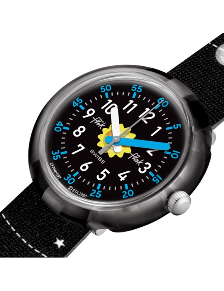 Orologio Flik Flak - Space Trip - Nero - 32mm-Stelle e Pianeti-FPNP097