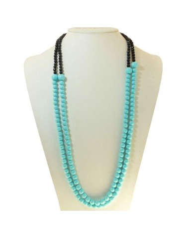Collana Rajola - Capricci -Primula-Lunga-Pasta Turchese-Onice-B5688615