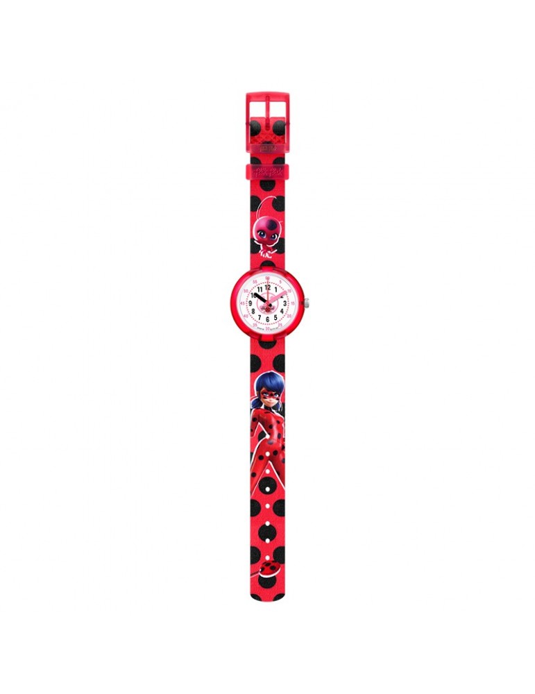 Orologio Flik Flak - Solo Tempo - Ladybug - Bianco -32mm-Rosso-FPNP106