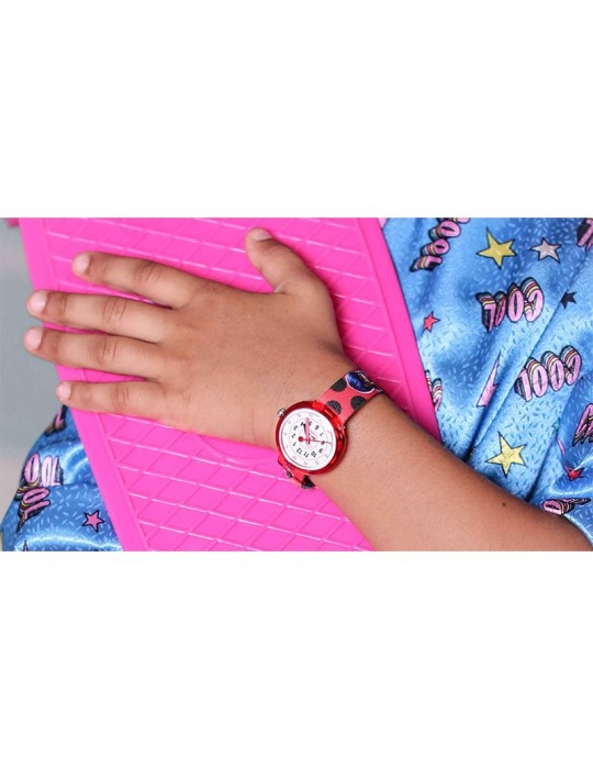 Orologio Flik Flak - Solo Tempo - Ladybug - Bianco -32mm-Rosso-FPNP106