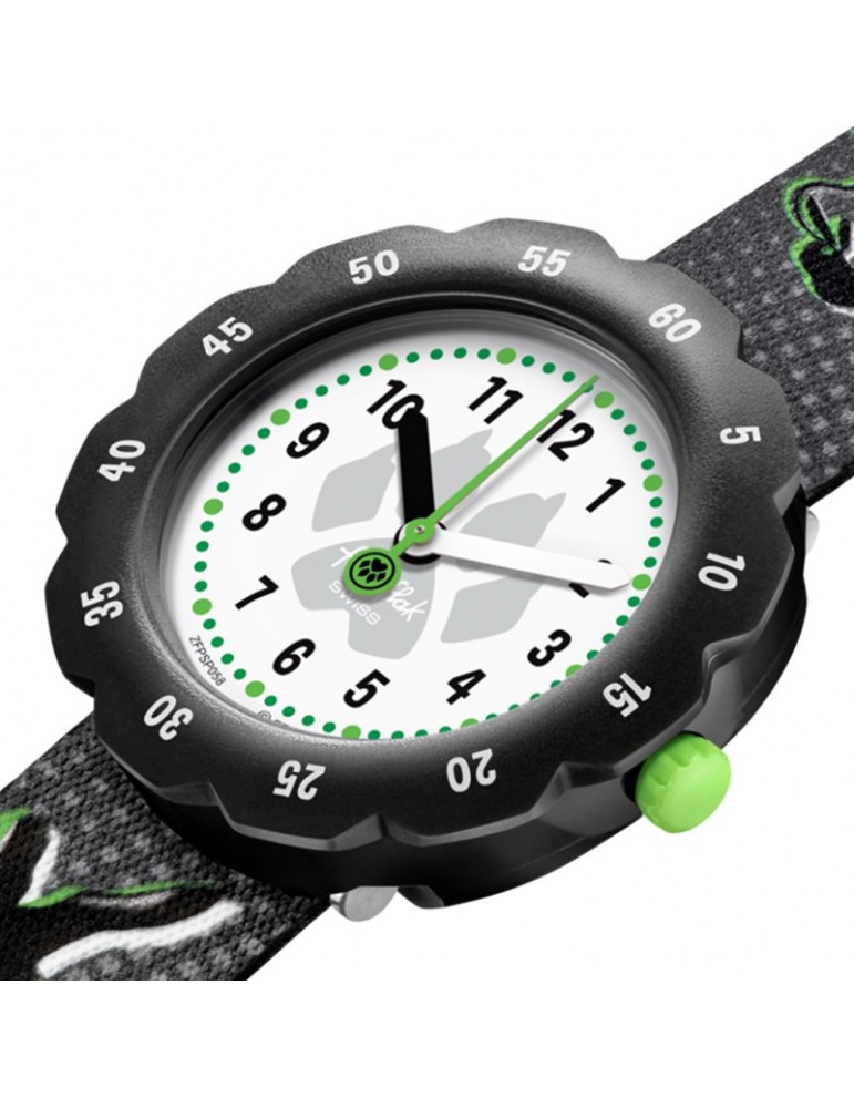 Orologio Flik Flak - Miraculous - Cat Noir - 32mm - Nero-Verde-FPSP058