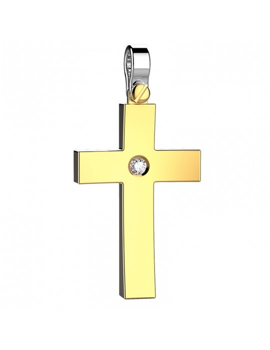 10k Oro Giallo Lucidato & Taglio Diamante Confine Piccolo' X - Foto 5