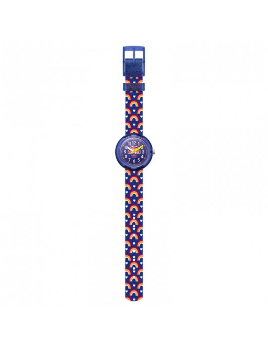 Flik Flak Watch - Rainbow Party - 32mm - Blue - Rainbows - FPNP111