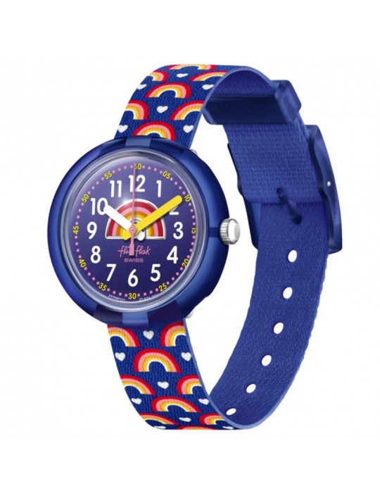 Orologio Flik Flak - Rainbow Party - 32mm - Blu - Arcobaleni - FPNP111
