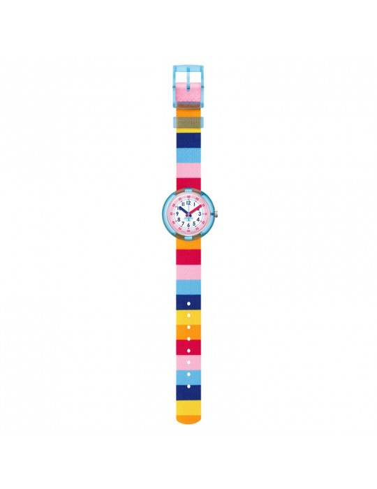 Orologio Flik Flak - Stripy Pink- 32mm - Righe - Arcobaleno - FPNP113