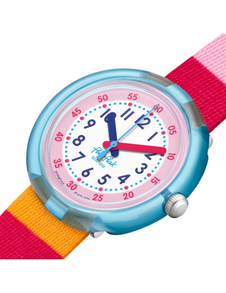 Orologio Flik Flak - Stripy Pink- 32mm - Righe - Arcobaleno - FPNP113