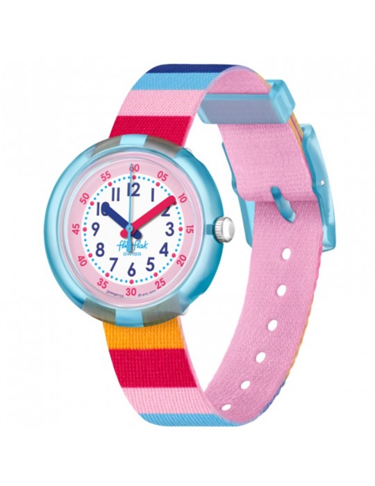 Orologio Flik Flak - Stripy Pink- 32mm - Righe - Arcobaleno - FPNP113