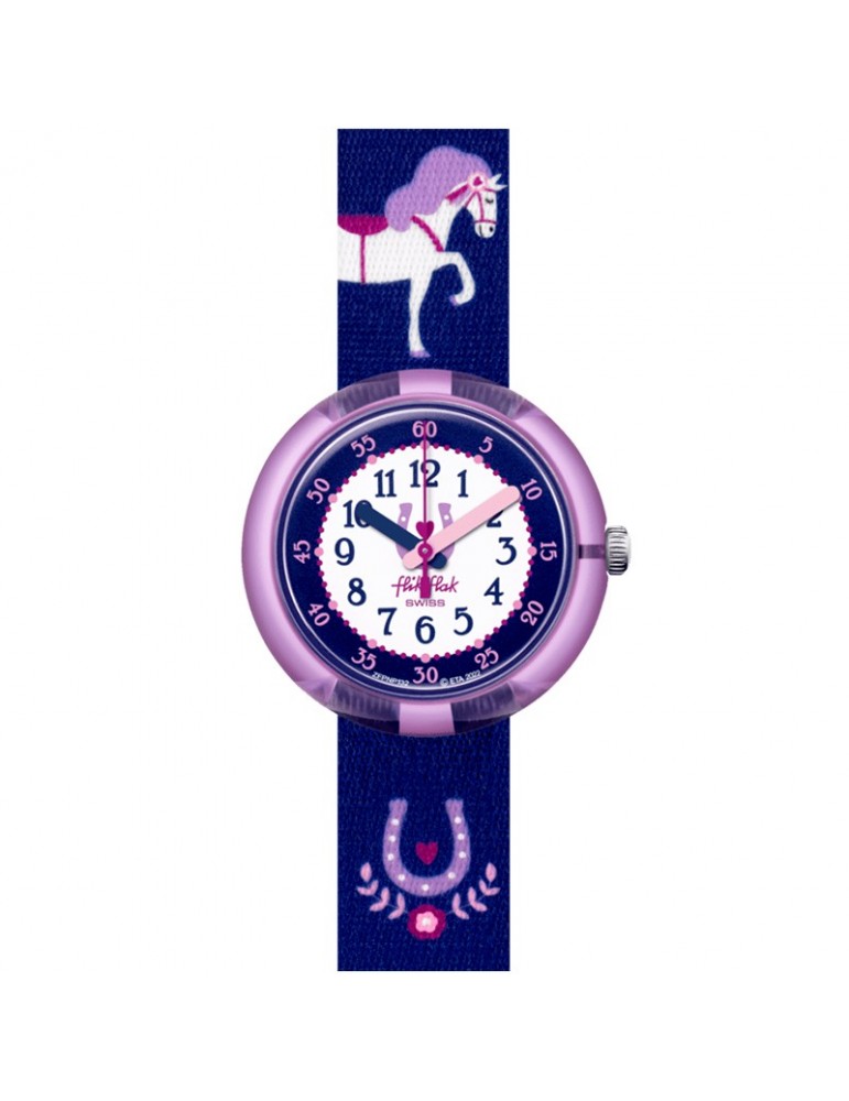 Flik Flak Watch Holly Hopper Purple 32mm Horses FPNP132