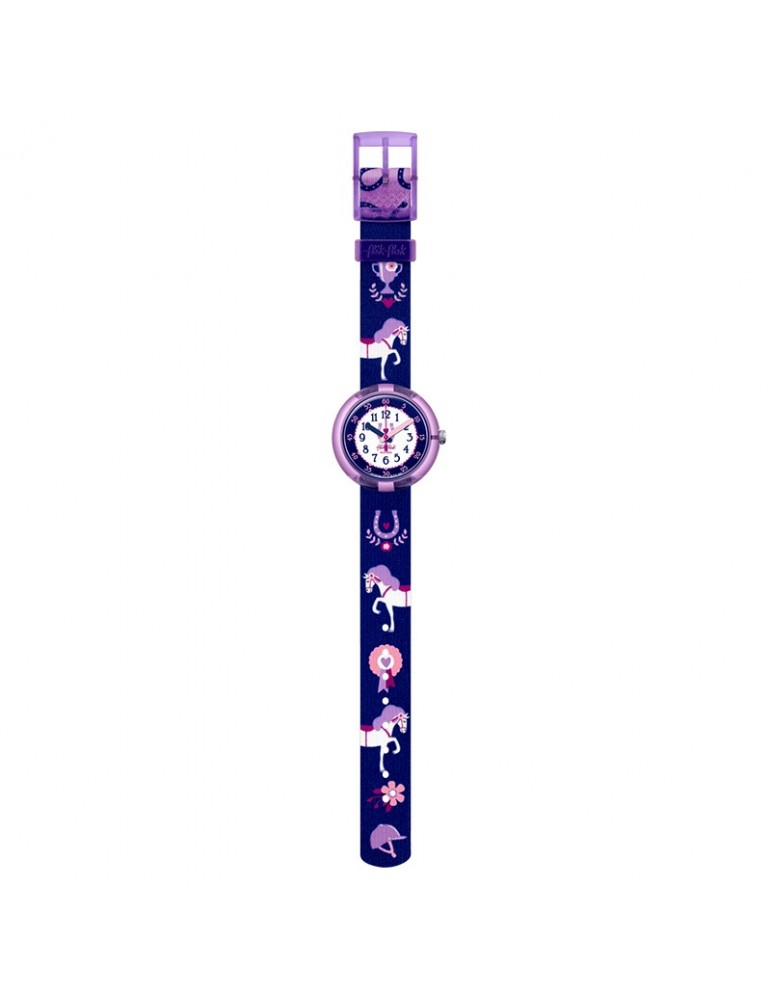 Flik Flak Watch - Holly Hopper - Purple - 32mm - Horses - FPNP132