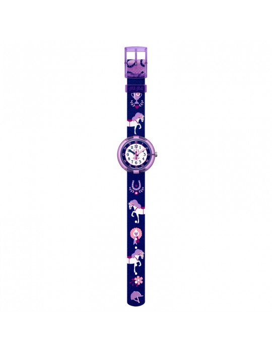Flik Flak Watch - Holly Hopper - Purple - 32mm - Horses - FPNP132