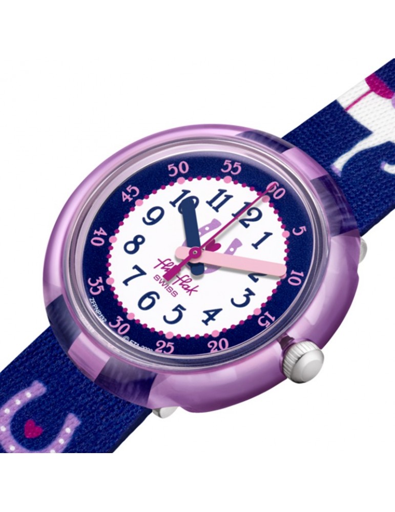 Flik Flak Watch Holly Hopper Purple 32mm Horses FPNP132