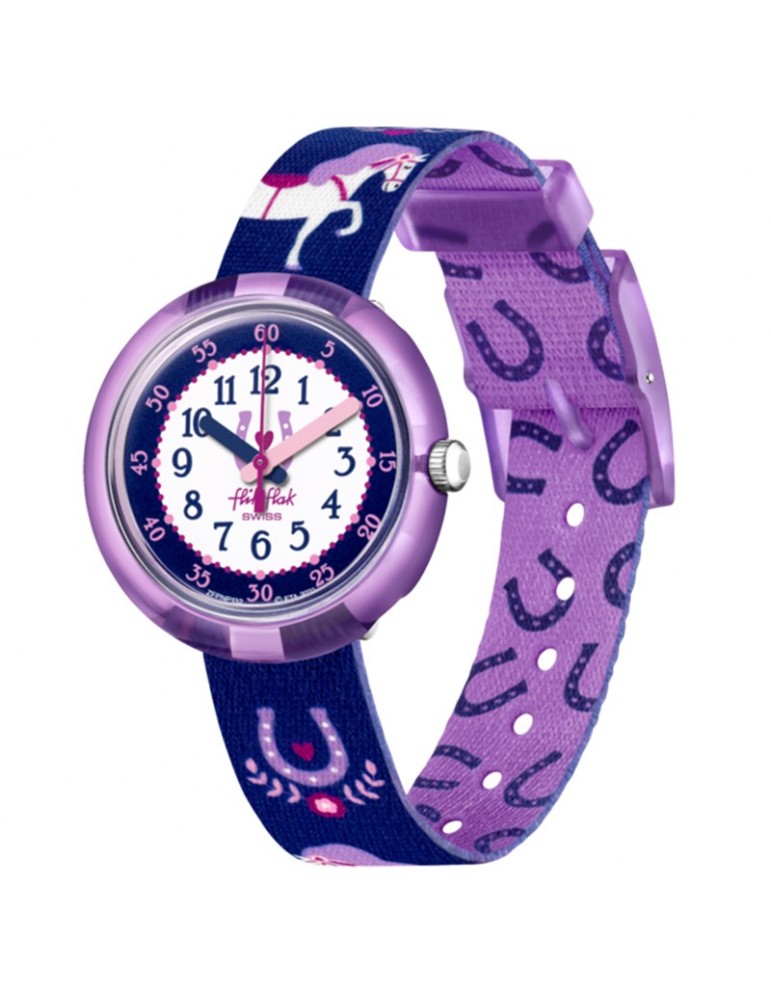 Flik Flak Watch - Holly Hopper - Purple - 32mm - Horses - FPNP132