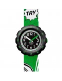 Flik Flak Watch - Try High - Black - 35mm - Green - Rugby - FPSP063