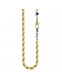 Collana Zancan da Uomo - Insignia Gold in Oro Giallo 18 Carati con Zaffiro Blu 0,24 ct