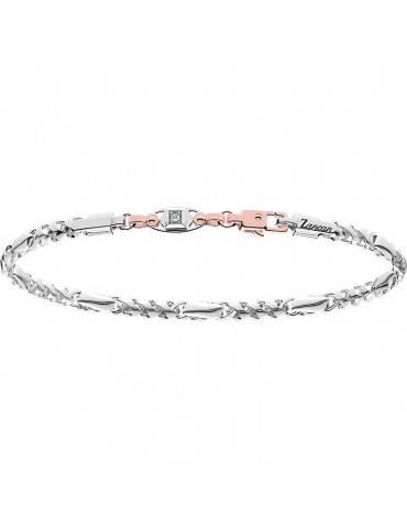 Bracciale Zancan da Uomo - Insignia Gold - Oro Bianco - Diamanti 0,03 ct 2
