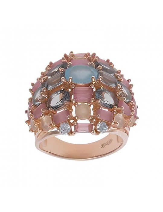 Anello Salvatore Plata - Afternoon - Rosè -Cristalli Colorati-252S0021
