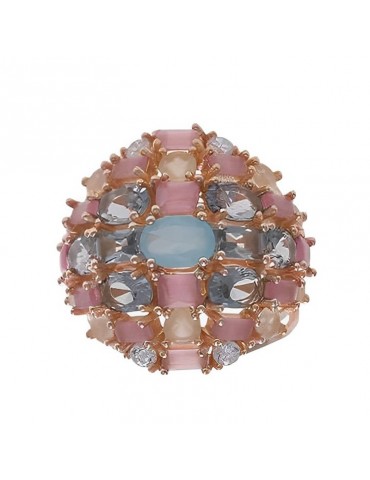 Salvatore Plata Ring - Afternoon - Rosè - Colored Crystals-252S0021 2