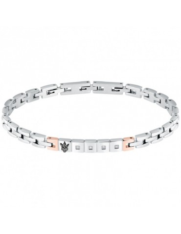 Bracciale Maserati - Diamonds - Acciaio - Tridente-Diamanti-JM423ATY19