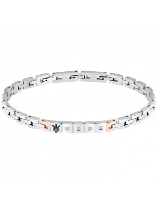 Maserati Bracelet - Diamonds - Steel - Trident-Diamonds-JM423ATY19