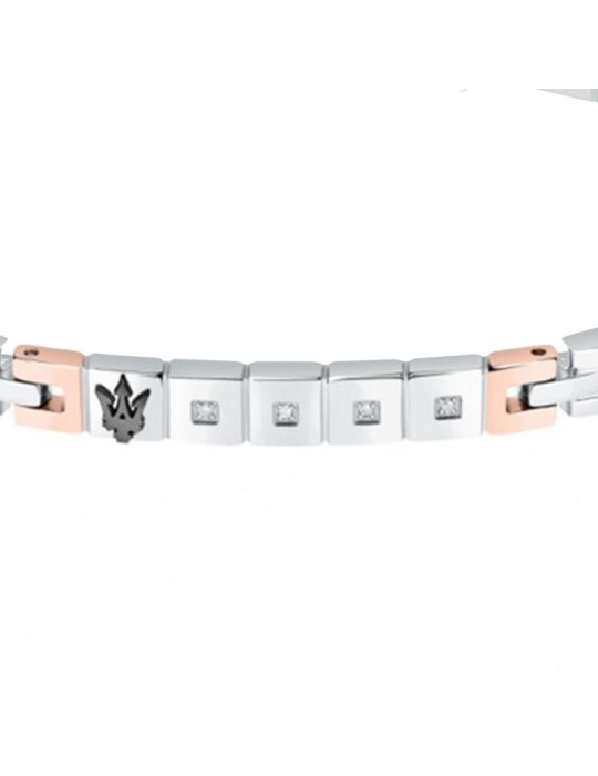Bracciale Maserati - Diamonds - Acciaio - Tridente-Diamanti-JM423ATY19