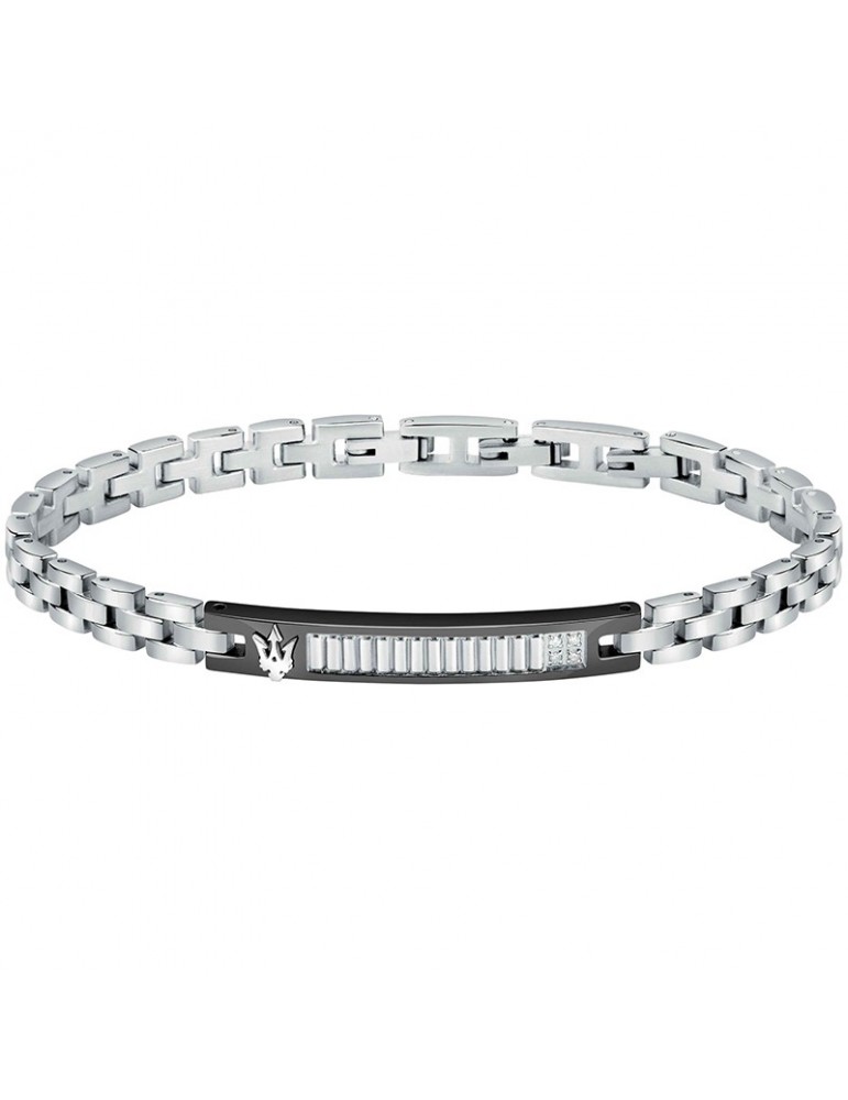 Maserati Bracelet - Diamonds - Steel - White Diamonds - JM423ATY20