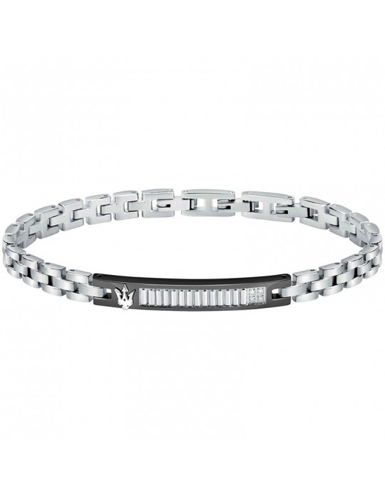 Maserati Bracelet - Diamonds - Steel - White Diamonds - JM423ATY20