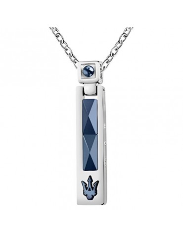 Maserati Necklace - Ceramic - Steel - Ceramic - Blue Elements - JM423ATZ26 2