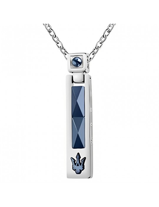Collana Maserati - Ceramic - Acciaio - Ceramica - Elementi Blu - JM423ATZ26