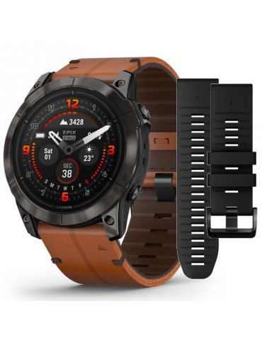 Garmin Smartwatch Watch - Epix™ Pro (Gen 2) - Sapphire Edition - 51mm with Double Strap - 0