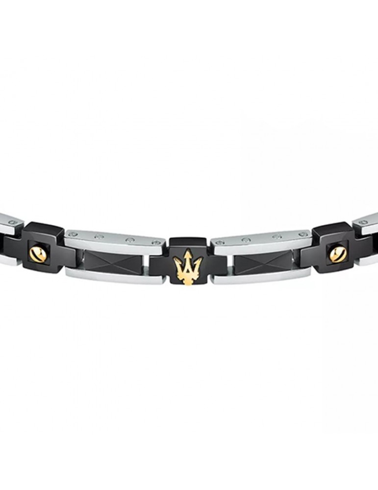 Maserati Bracelet - Ceramic - Steel - PVD Gold - Ceramic-JM423ATZ30