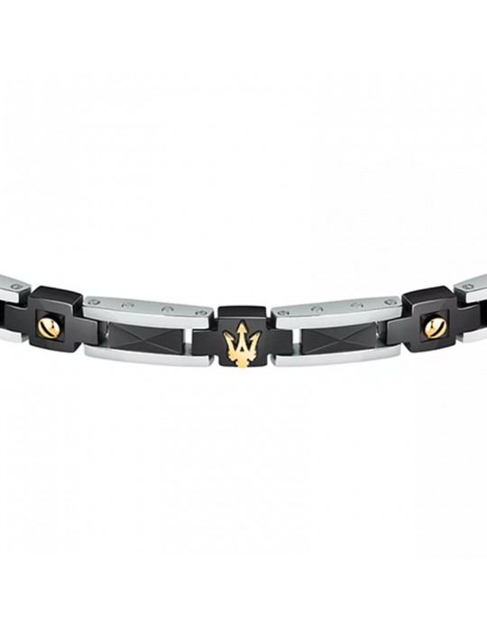Bracciale Maserati - Ceramic - Acciaio - PVD Gold - Ceramica-JM423ATZ30
